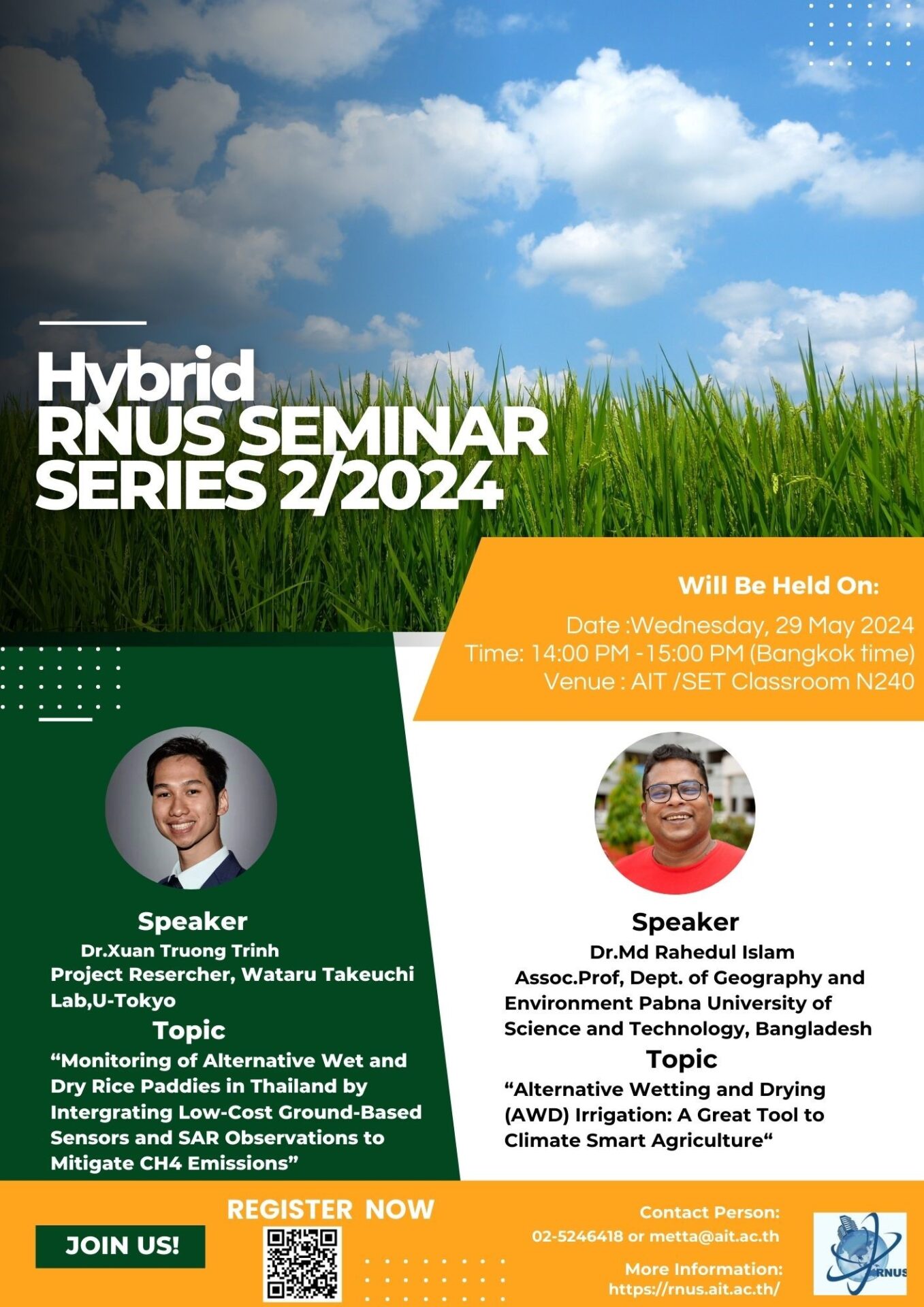 Hybrid RNUS Seminar series 2/2024 on Wednesday 29 May 2024 
